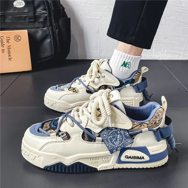 Men Shoes Size 46 - Spring and summer thick-soled walking shoes,