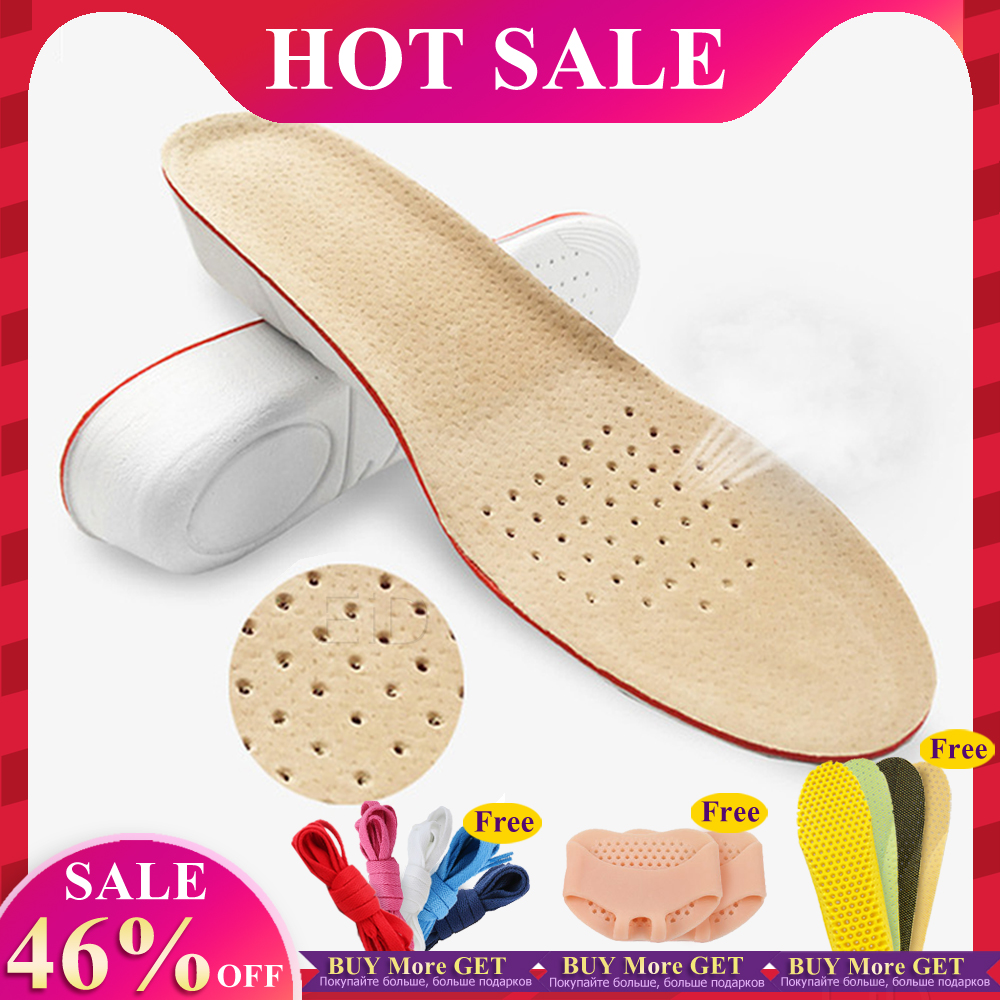 Men Shoes Outlet - Genuine Leather Insoles Taller Invisible Shoe
