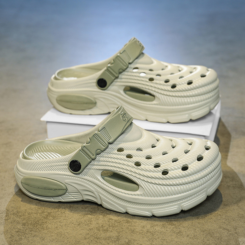 Men'S Shoes Dress Casual - Men's 5cm Thick Sole Clogs Slippers