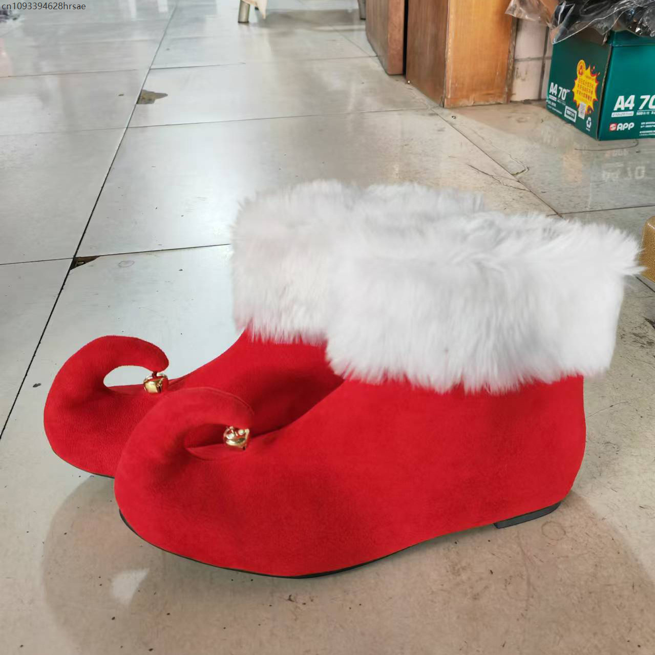 Men Shoes Europe To Us - Christmas Suede Boots With Jingle Bells