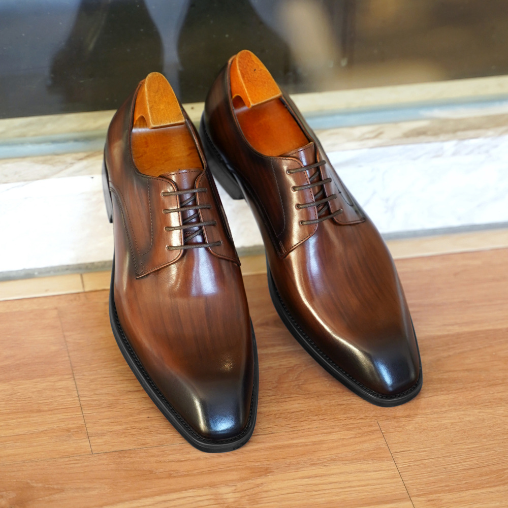 Men Shoes Red Bottom - Men's Business Casual Shoes Distressed Wood