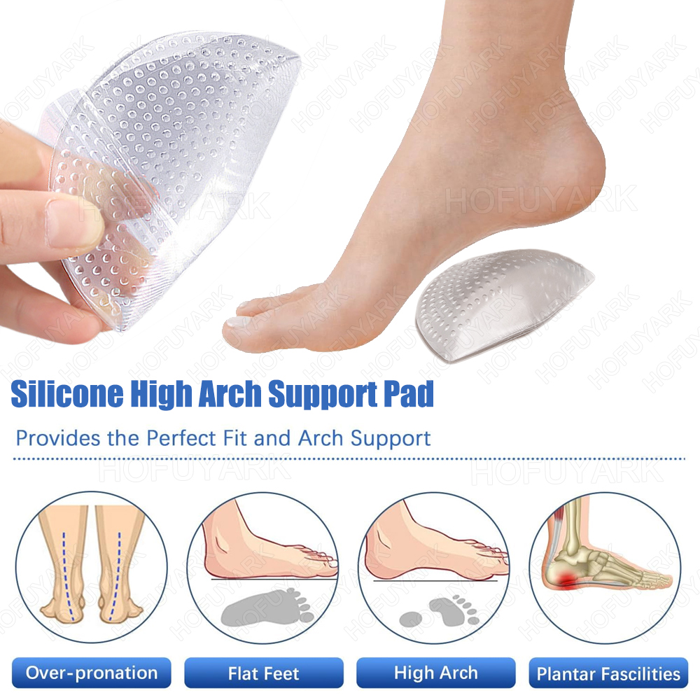 Men'S Shoes Plantar Fasciitis - Silicone High Arch Support Pads for