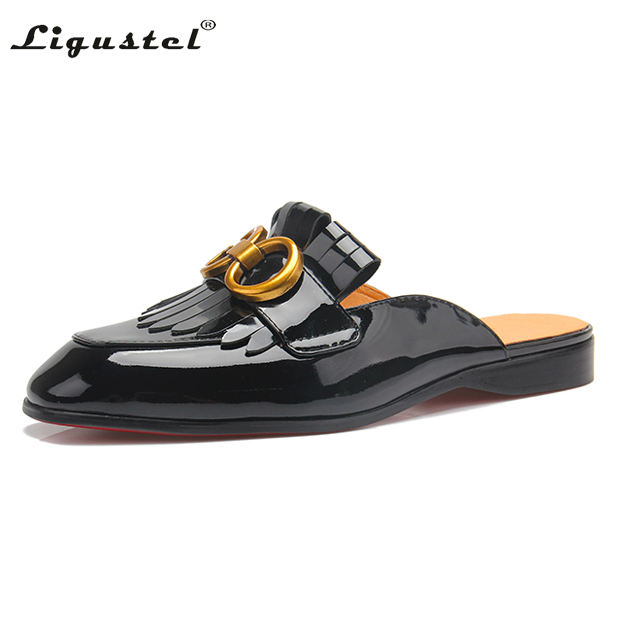 Men Shoes Red Bottom - Men Metallic Textured Loafers Luxury Formal