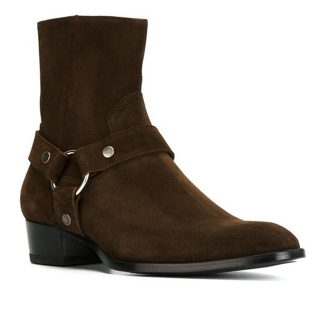 New Brown /Black Suede Leather - đánh giá và giá Men Shoes Red Bottom