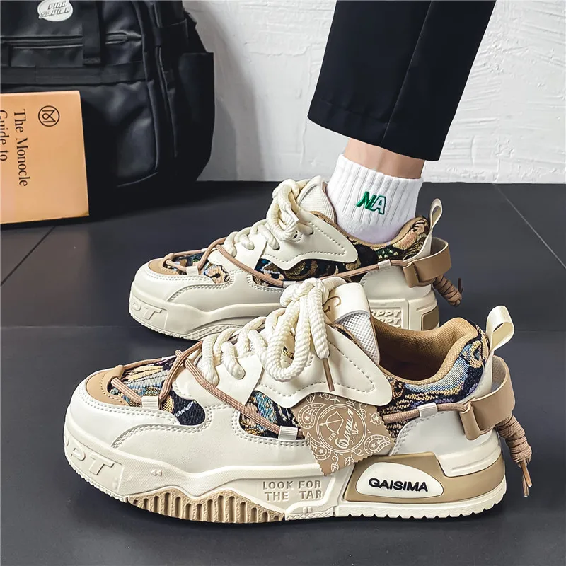 Spring and summer thick-soled  - đánh giá và giá Men Shoes Size 46