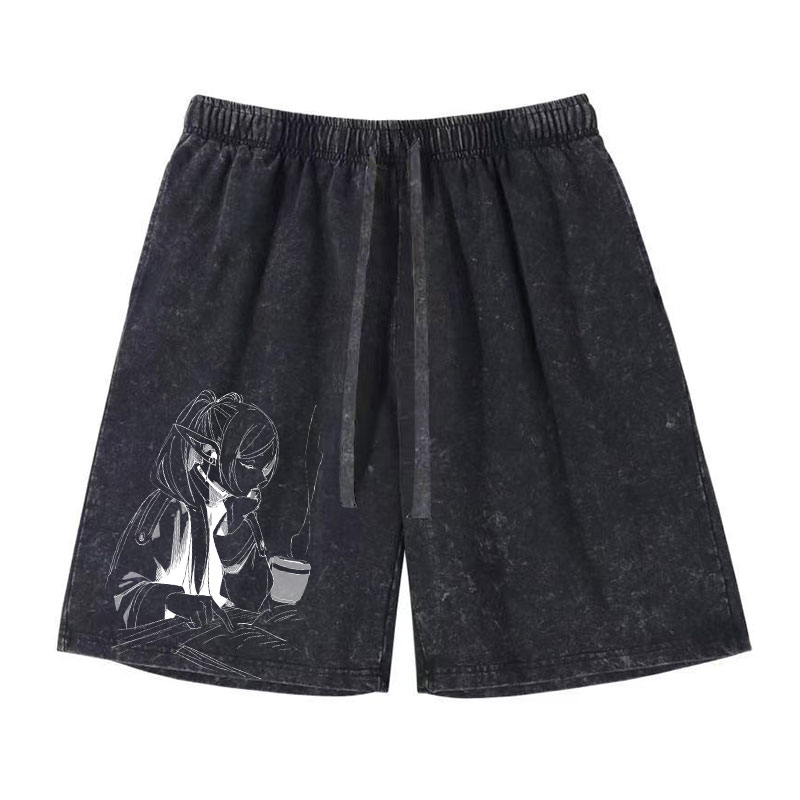 Anime Frieren Shorts Vintage W - đánh giá và giá Men Shoes Xxl