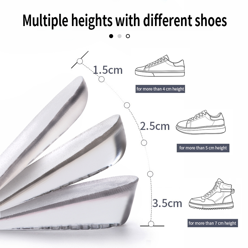 Silicone Gel Invisible Height  - đánh giá và giá Men Shoes Outlet