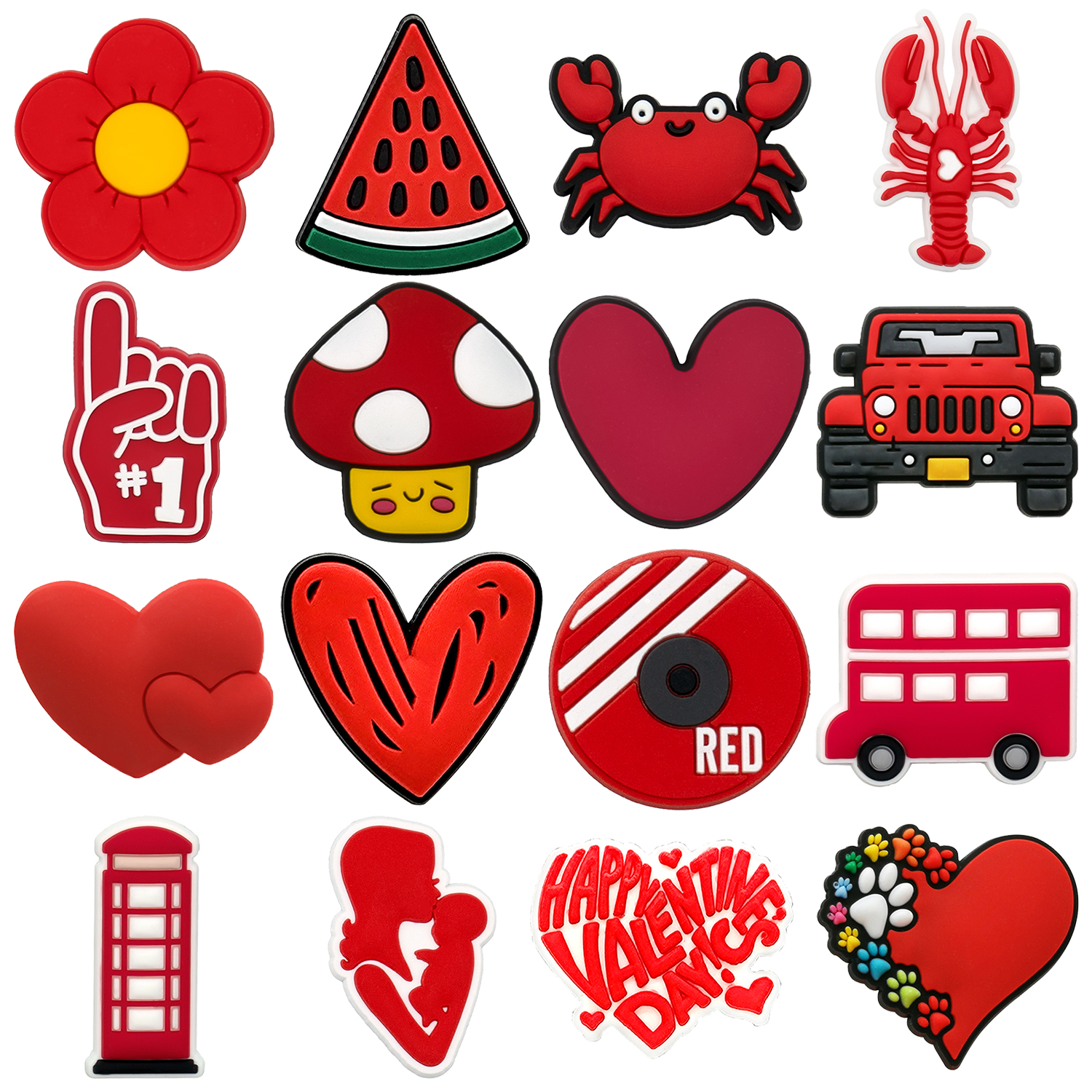 1PCS Red Style Shoe Charms Acc - đánh giá và giá Men Shoes Jeans