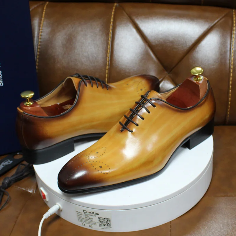 Mens Oxford Genuine Leather Sh - đánh giá và giá Men Shoes Red Bottom