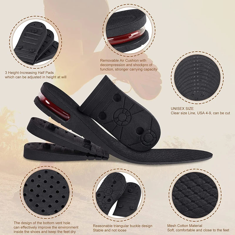 Height Increase Insoles Air Cu - đánh giá và giá Men Shoes Outlet