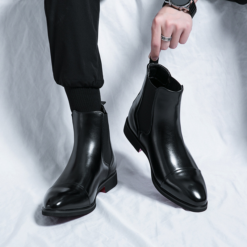 Autumn winter pointed toed mal - đánh giá và giá Men Shoes Red Bottom