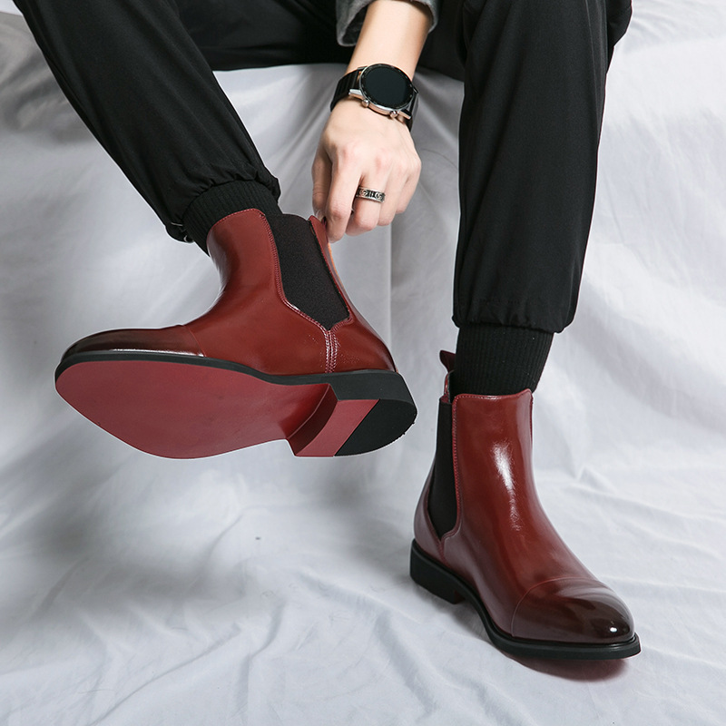 Autumn winter pointed toed mal - đánh giá và giá Men Shoes Red Bottom