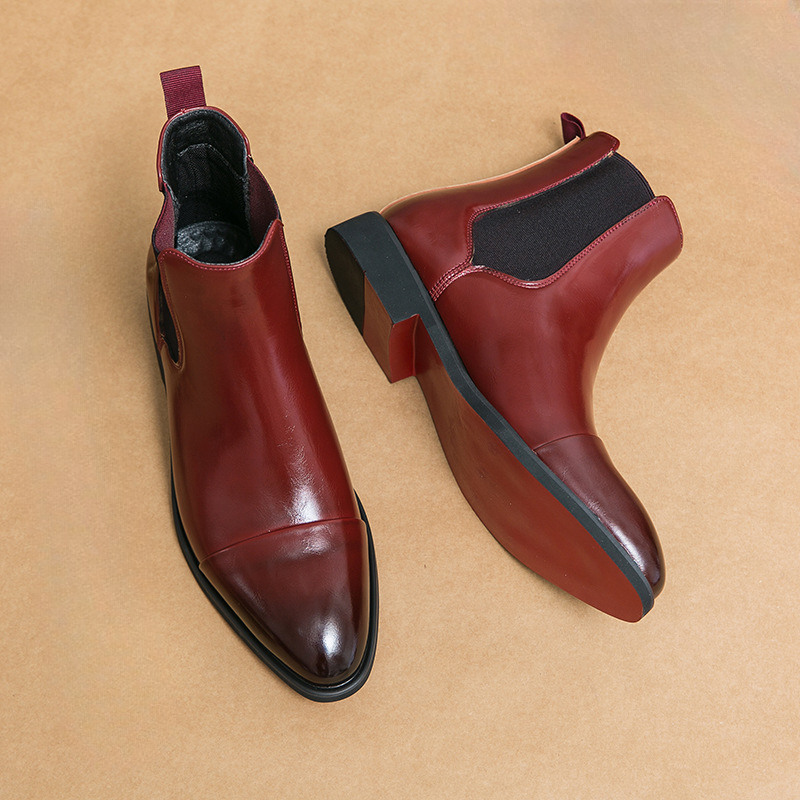 Autumn winter pointed toed mal - đánh giá và giá Men Shoes Red Bottom