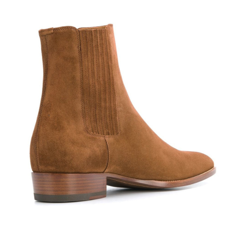 Elegant Cow Suede Chelsea Boot - đánh giá và giá Men Shoes Red Bottom