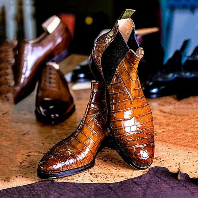 New Brown Chelsea Boots for Me - đánh giá và giá Men Shoes Red Bottom