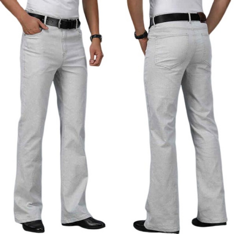 Men's Beige Loose Jeans Fashio - đánh giá và giá Men Shoes Jeans
