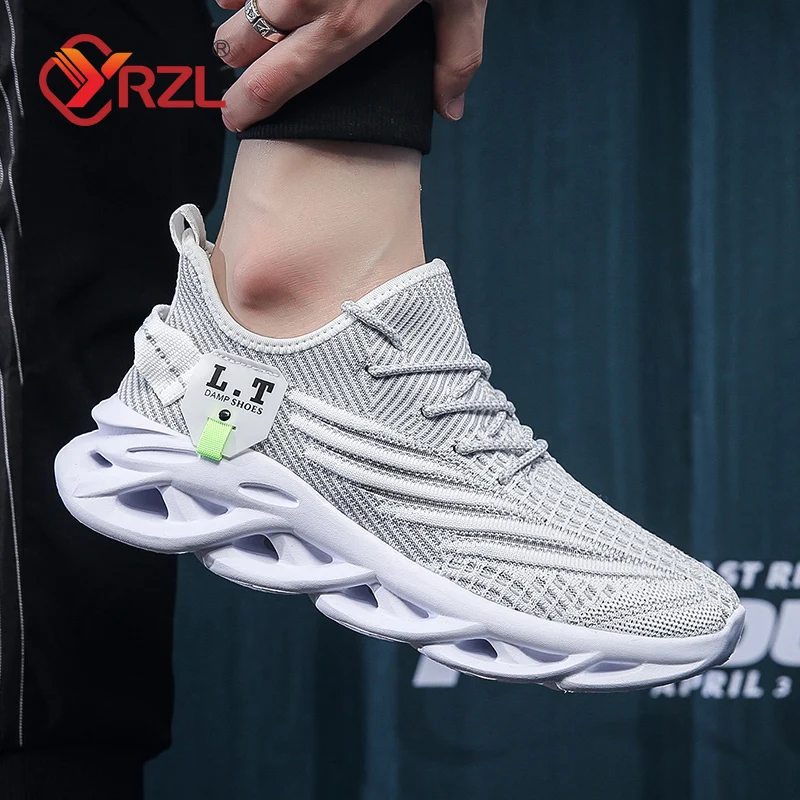 YRZL Men Sports Running Black  - đánh giá và giá Men Shoes Size 46