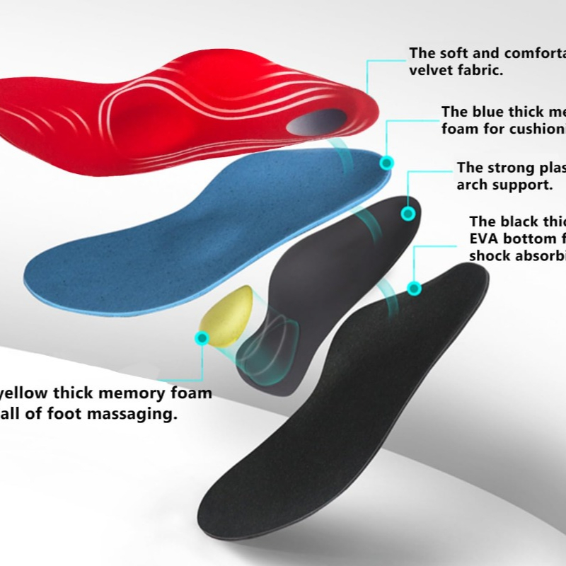 Memory Foam Insole for Men Red - đánh giá và giá Men'S Shoes Plantar Fasciitis